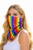 Adults Multicoloured Striped Neckerchief LGBTQ+ Gay Pride March Month Fancy Dress