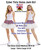 Adults Union Jack 12" (30cm) Length Cyber Tutu Skirt Great Britain National Flag Fancy Dress