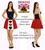 Adults Queen of Hearts Skirt 15" (38cm) Length Wonderland World Book Day Movie Fancy Dress