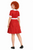 Adults Red & White Annie Dress Only Orphan Girl World Book Day Movie Fancy Dress Costume