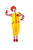 Adults Ronald The Clown Circus Halloween Red & Yellow Fancy Dress Costume [Without Shoes]