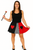 Adults Queen of Hearts Skirt 15" (38cm) Length World Book Day Wonderland Fancy Dress