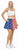 Adults 15" (38cm) Length USA National Flag of America Stars & Stripes Skater Skirt July 4th Independence Day Fancy Dress