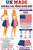 Adults 15" (38cm) Length USA National Flag of America Stars & Stripes Skater Skirt July 4th Independence Day Fancy Dress