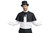 Adults Victorian Gentleman Magician Mantle Cape Top Hat & Gloves Fancy Dress