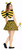Adults Bumblebee Bee Insect 15" (38cm) Length Skirt & 3 Piece Wings Set World Book Day Fancy Dress
