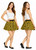 Adults 15" (38cm) Length Black & Yellow Stripe Bumblebee Bee Skater Skirt Bumblebee Fancy Dress