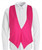 Adults Neon Pink Backless Waistcoat Fancy Dress Costume Accessory