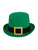 Adults Lucky AF St Patricks Day Ireland Unisex Green T-Shirt & Leprechaun Top Hat