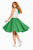 Adults 22" Length Irish Clover Rock & Roll Skirt & Neck Scarf St Patricks Day Fancy Dress [2 Sizes]
