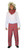 Adults Rock Stewart Tartan Pants Scarf & Wig Pop Songwriter Fancy Dress Costume