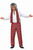 Adults Rock Stewart Tartan Pants Scarf & Wig Pop Songwriter Fancy Dress Costume
