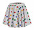 Adults Multicoloured Polka Dot 15" (38cm) Length Skater Skirt Fancy Dress