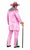 Adults Pink Velvet Pimp 1970s Gangster Fancy Dress Costume & Accessories