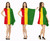Adults Rasta Rastafarian Flag Dress Raggae Jamaican Patois Fancy Dress Costume