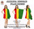 Adults Rasta Rastafarian Flag Dress Raggae Jamaican Patois Fancy Dress Costume