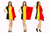 Adults National Flag of Belgium Belgians National Day Flemish Wallons Supporters Dress Fancy Dress Costume