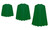 Adults Emerald Green Plain Superhero Cape Fancy Dress Accessory [3 lengths]