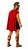 Adults Spartan Red Cape & Helmet Sparta Elite Warrior Greek Historical Fancy Dress