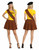 Womens Pot Brownie Costume Girl Guide Scout Fancy Dress Costume