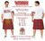 Adults Bay City Rollers T-Shirt & Red Tartan Kilt 1970s Rock & Pop Fancy Dress