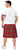 Adults Bay City Rollers T-Shirt & Red Tartan Kilt 1970s Rock & Pop Fancy Dress