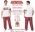 Adults Bay City Rollers T-Shirt & Red Tartan Trousers 1970s Rock & Pop Fancy Dress
