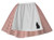 Adults Little Red Riding Hood Red Gingham 15" (38cm) Length Skirt With Attached Apron World Book Day Fancy Dress