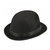 Adults Black Bowler Hat Clockwork Distopian Crime Movie Game Keeper Fancy Dress Headwear [One Size]