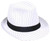 Adults 1920s Mobster Boss Pinstripe Trilby Hat Gangster Fancy Dress Costume Headwear