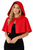 Adults Handmaid Offred Red Hooded Shawl TV Series Fancy Dress Costume Accessory
