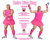 Adults Neon Pink Stag Night Party 4 Piece Tutu Kit Fancy Dress Costume