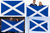 National Flag of Scotland St Andrews Saltire (5ft x 3ft) Polyester Double Stitched Seam Metal Eyelets