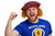 Adults Tartan Tam O'Shanter Hat With Ginger Hair Scotland Burns Night Hat Fancy Dress
