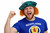 Adults Tartan Tam O'Shanter Hat With Ginger Hair Scotland Burns Night Hat Fancy Dress