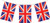 4 Metre 11 Flags Union Jack Flag Bunting United Kingdom Great Britain PVC Garden Decoration