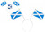 Scotland St Andrews Cross Alice Band National Flag Scottish Supporters Fancy Dress Headband