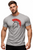 Unisex Grey Spartan Warrior Helmet With Plume Thermopylae Tshirt