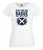 Womens Scotland Play For The Badge Fight For The Shirt Scottish Lady Fit White T-Shirt