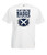 Adults Scotland Play For The Badge Fight For The Shirt Scottish Unisex White T-Shirt
