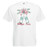 Adults Gingle Bells Bloom Gin Alcohol Christmas Xmas Unisex White T-Shirt