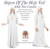Adults Spirit Ghost White Nun Habit Relgious Halloween Fancy Dress Costume