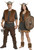 Adults Brown Faux Fur Waistcoat Medival Viking Prehistoric Fancy Dress Costume Accessory