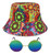Adults Imagine 1960s Psychedelic 1970s Hippie Festival Fancy Dress Set