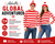 Adults Global Traveller Adventurer Comic Book Geek World Book Day Fancy Dress Costume