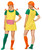 Adults Little Rebel Red Head Odd Socks World Book Day Fancy Dress Costume