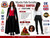 Womens Transylvanian Vampire Countess Dracula Halloween Fancy Dress Costume