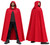 Adults 60" Length (152cm) Hooded Ghoul Cape Cloak Medieval Pagan Halloween Fancy Dress