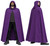 Adults 60" Length (152cm) Hooded Ghoul Cape Cloak Medieval Pagan Halloween Fancy Dress