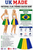 Adult 15" (38cm) Length Brazil National Flag Colours Supporters Skirt Patriotic Fancy Dress